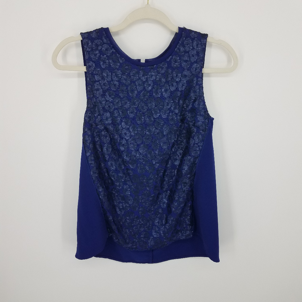 Covington Sequin Leopard Sleeveless Blouse